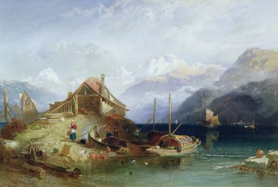 Thunersee, 1852 von Harry John Johnson
